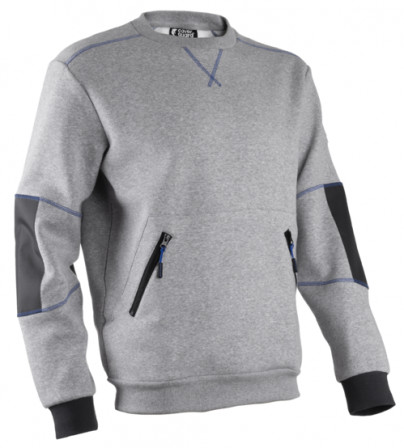 HATO Pull molleton Gris chiné clair taille 00M