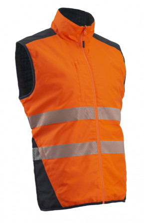 Gilet froid réversible YORU, Orange HV S.S