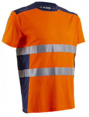 NEKKI T-shirt Manches courtes Orange HV Marine taille 00L