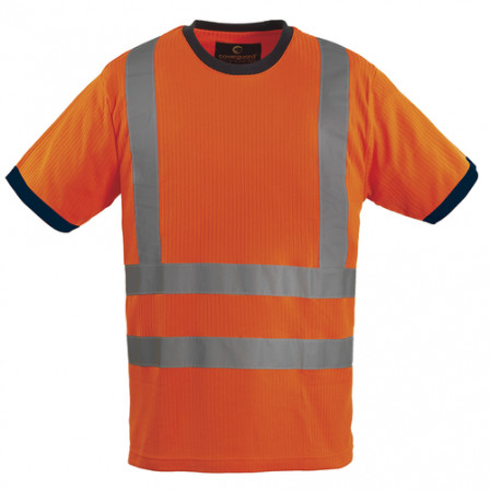 YARD T-shirt Hiviz orange, poly/coton, bande baudrier L