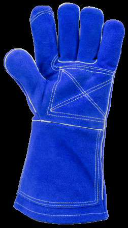 Gants EUROWELD 360 croute vache. bleu, cout. Kevlar, T10
