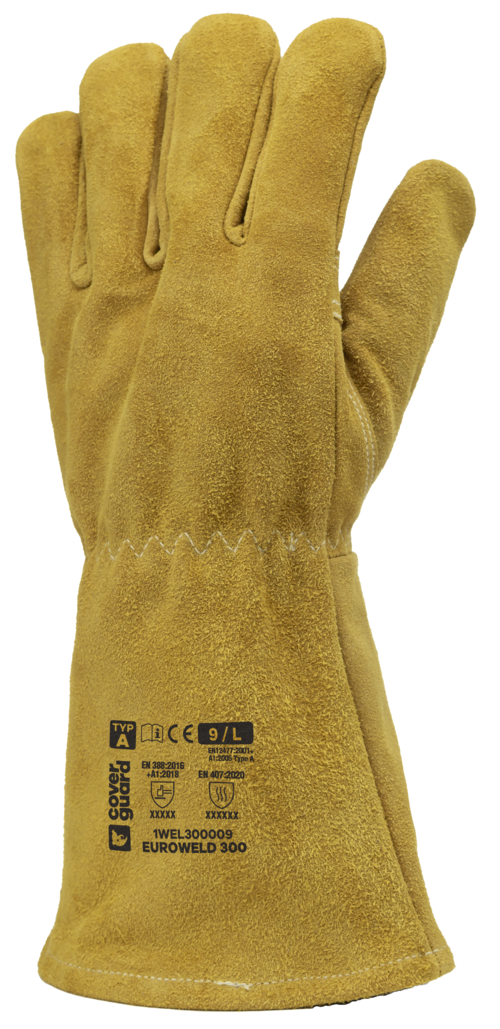 Gants EUROWELD 300 croute vachette orange doré, T9