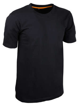 T-SHIRT COTON NOIR, L-XL