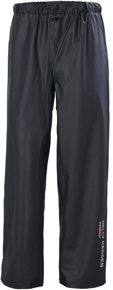 Pantalon imperméable enPU élastique taille Lbleu marine