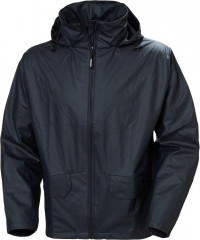 Veste imperméable en PUélastique taille L bleumarine