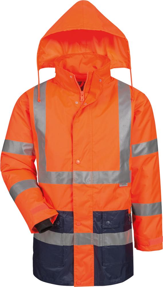 Parka haute visibilité taille L orange/bleue