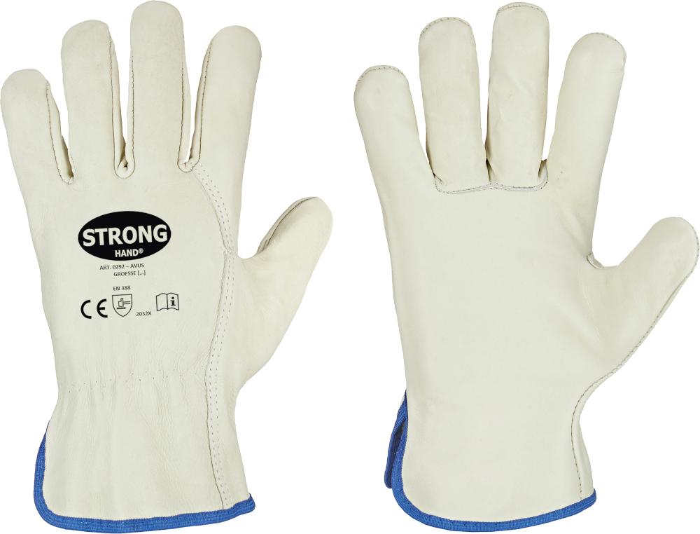 Gants de conducteur Driver cuir nappa de boeuf taille 10 vert/beiges