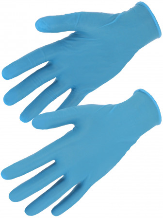 100 GANTS NITRILE BLEU L