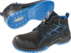 Bottes 634200, ESD, S3, pointure 48, noires/bleues 
