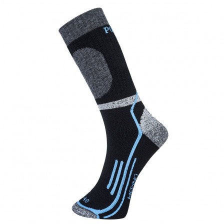 chaussettes hiver merino noir, 44-48