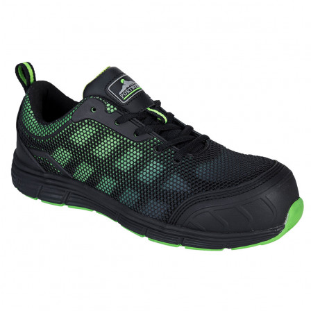 chaussure basse portwest compositelite ogwen s1p noir vert, 40