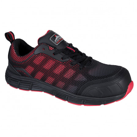 chaussure basse portwest compositelite ogwen s1p noir rouge, 36