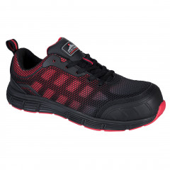 chaussure basse portwest compositelite ogwen s1p noir rouge, 43