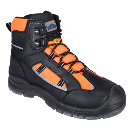 chaussure montante portwest compositelite retroglo hi-vis s3 wr esd orange, 46