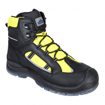 chaussure montante portwest compositelite retroglo hi-vis s3 wr esd jaune, 48