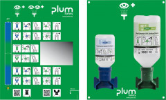 Trousse de secours oculaire avec 2 flacons de lavage (200 ml, 500 ml)