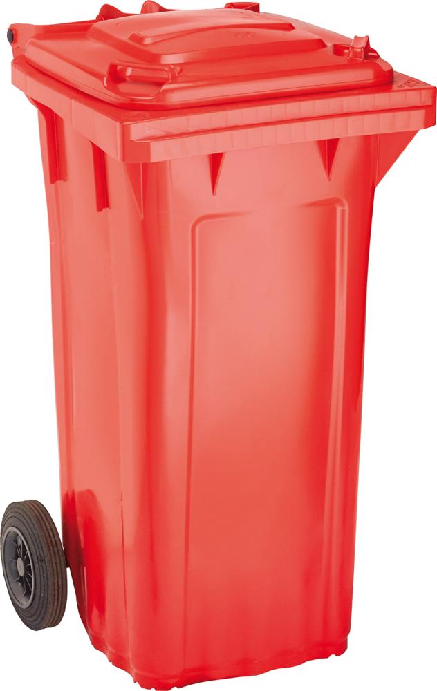 Grande poubelle WAVE 120- L plas. rouge