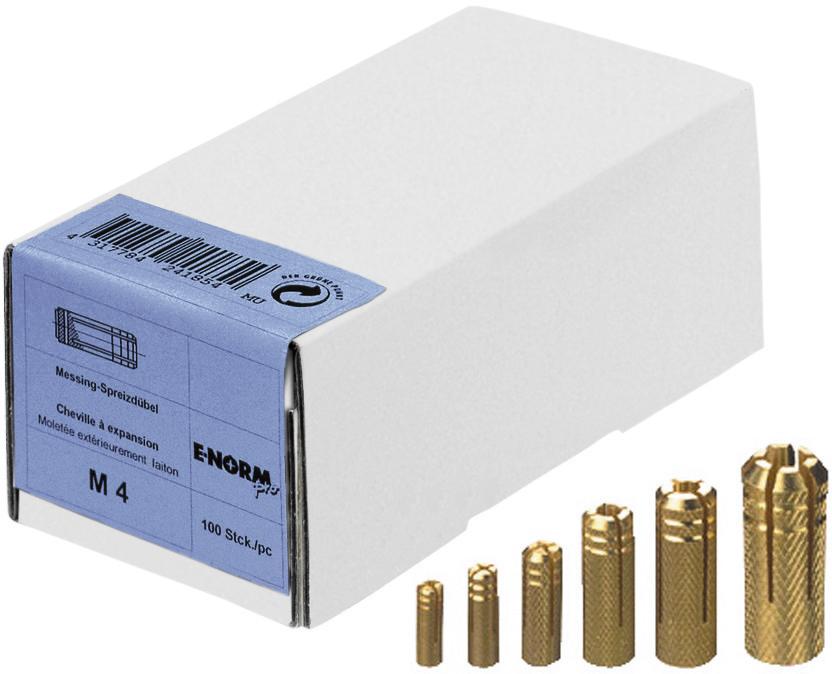 Cheville expansible laiton M 5 E-