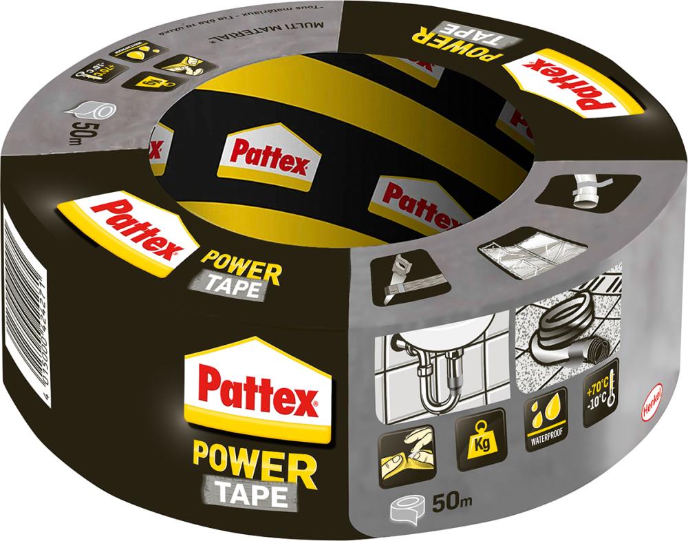Pattex PowerTape 50mm x 2 5m, argent