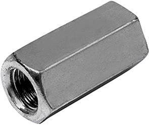 Ecrou de jonction hex. zg M6x20x10 E-