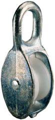 Roulette fixe simplepour câbleØ b. 6,0mm galZn
