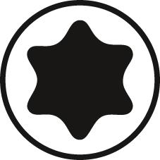 Paneltwistec Tête à plate au jaune TX 40 8,0 x 140 mm