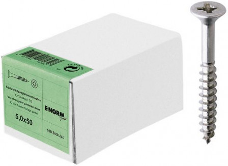 Vis pour panneau agglomere tete fraisee A2 VG PZD 3,5x 50/30 KP  o