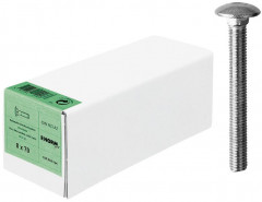 Boulon tête bomb.DIN 603s.écrou inox M 6x 20 A2 HP 