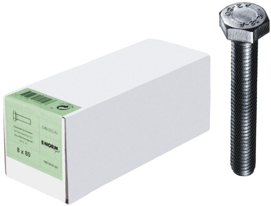 Vis tête hexa. inox DIN 933 M16x 70 A2 