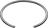 BAGUE BUTEE PR ARBRE AC-R 14  DIN7993a