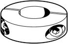 ANNEAU DE SERRAGE 2 VIS HC AC-D 10x32x10  