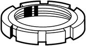 ECROU CYL. A ENCOCHE AC-B CL.5 M68x1,50  DIN1804w