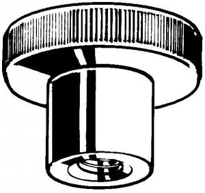 ECROU MOLETE HAUT AC-I A1-50 M6  DIN466