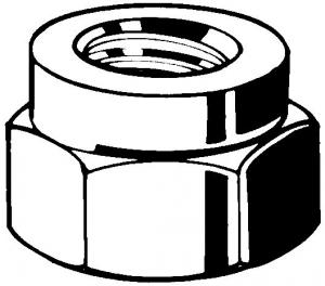 ECROU FR ECHAPEMENT AC-CU M10 s=14  