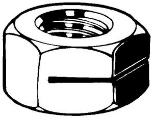 ECROU H FR TT METAL 100-ES AC-ZN M24  