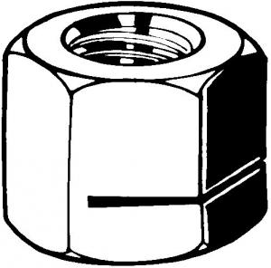 ECROU H FR TT METAL USN AC-ZN M45  