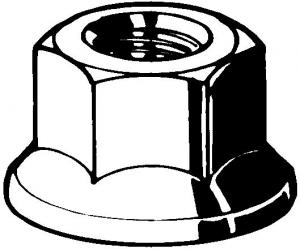 ECROU HEXAGONAL EMBASE AC-I A4 M5  DIN6923(1983)