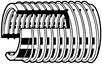 DOUILLE FILETEE AUTOTARAUDEUSE 302 AC-I C4 M3x6  