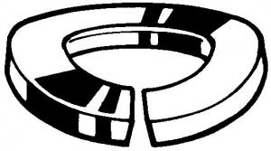 RONDELLE ELAST. CINTREE AC-R ZN-MECA Din267-26  M42 DIN128a