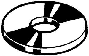 RONDELLE PLATE AC-ZN 200hv M6  ISO7090