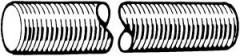 Tiges filetées à gauche