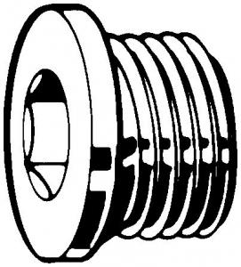 BOUCHON COL. CHC AC-I A4 BSPP G1/4a  DIN908