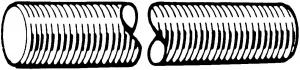 TIGE FILETEE AC-B 8UN 2.3/4 Gr.b7 (astm a193 - A194) 