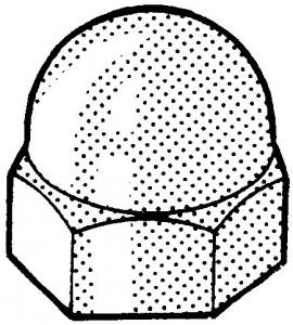 CAPUCHON VIS TH ET ECR. H BLC PLST Pe M27/s=41  