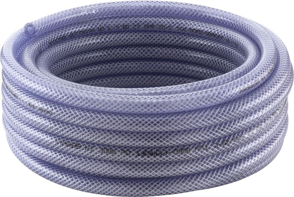 Gaine en tissu polyester atec 81, transparent, 6 x 3,0 mm 10 m 
