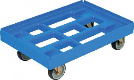 Roulettes de transport 61 0x410mm bleu, 4 LR.