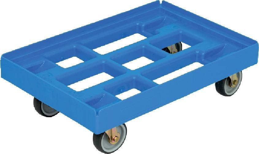 Roulettes de transport 61 0x410mm bleu, 4 LR.