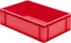 Bac de transport à empiler 600x400x175 mm rouge