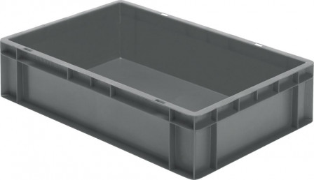 Bac de transport à empiler 600x400x145 mm gris
