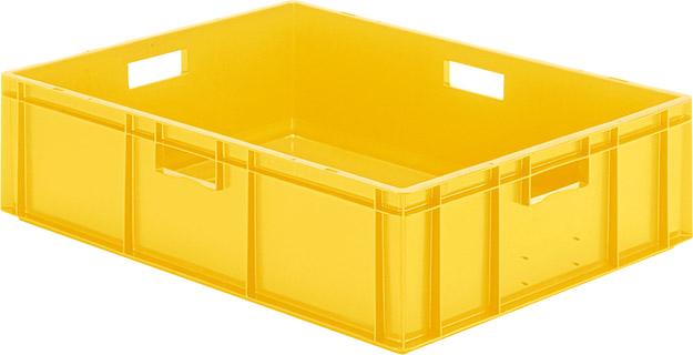Bac de transport à empiler 800x600x210 mm jaune